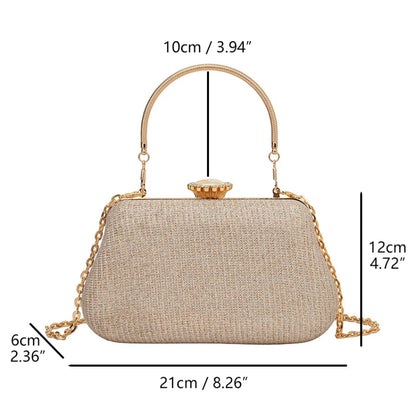 Bolso Seraphine | Acabado Glitter de Lujo con Cadena Elegante