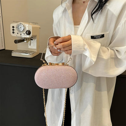 Bolso Aureline | Acabado Glitter con Asa Superior Elegante