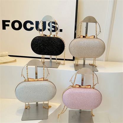 Bolso Aureline | Acabado Glitter con Asa Superior Elegante