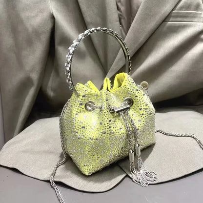 Bolso Élysia | Acabado con Cristales de Estrás y Brillo Sofisticado