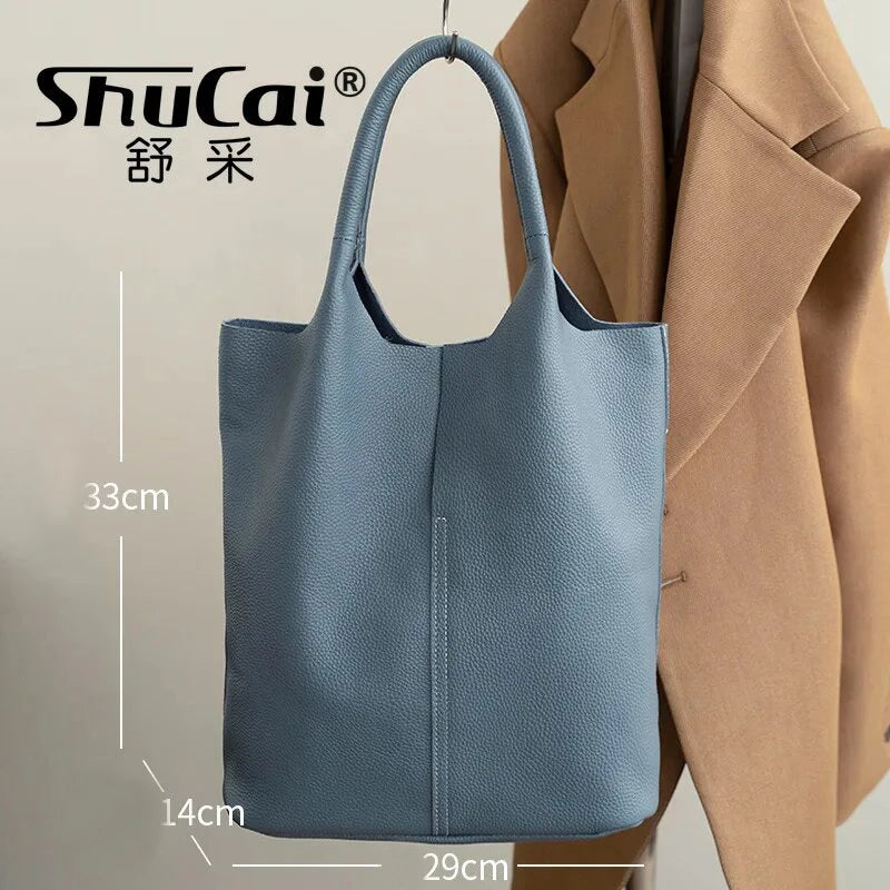 Bolso Miranda | Cuero vacuno suave con gran capacidad y diseño tipo bucket para el uso diario.