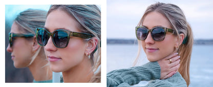 Gafas Aurora Cat Eye | Lentes Polarizados Oversize con Protección UV400 y Estilo Retro