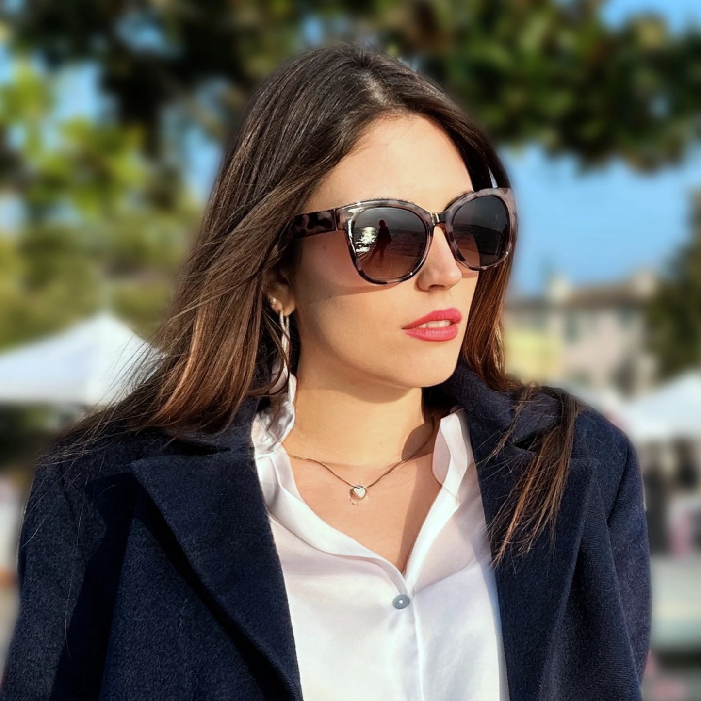 Gafas Aurora Cat Eye | Lentes Polarizados Oversize con Protección UV400 y Estilo Retro