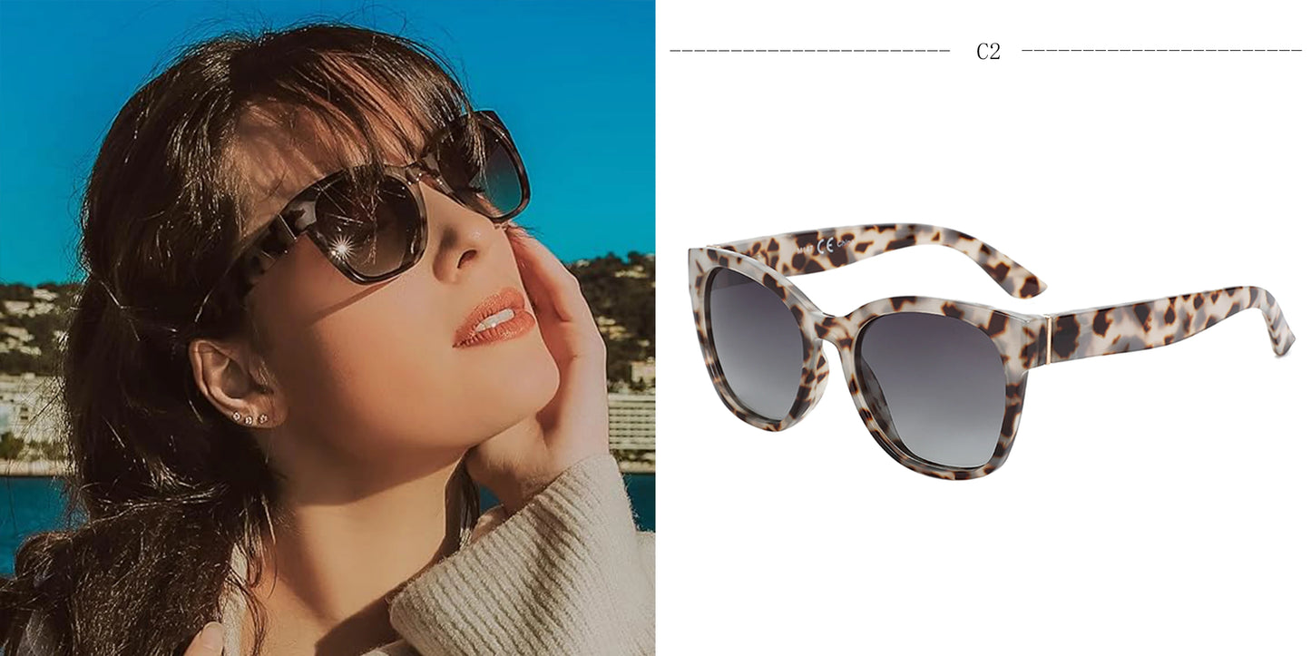 Gafas Aurora Cat Eye | Lentes Polarizados Oversize con Protección UV400 y Estilo Retro
