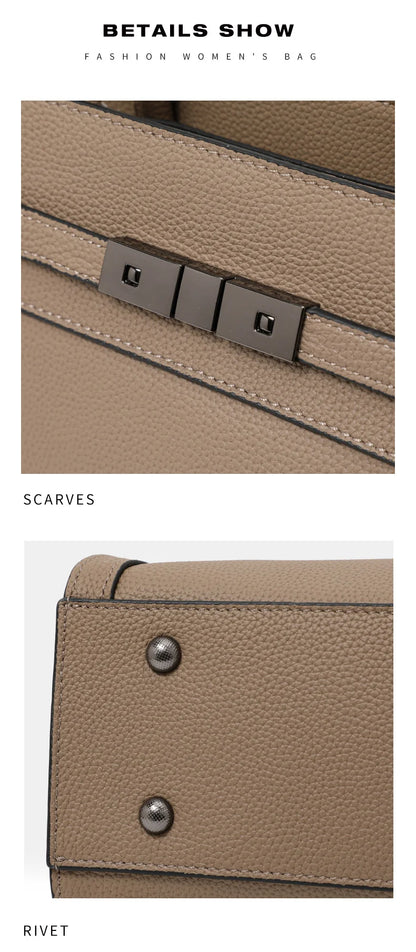Bolso Noréline | Cuero Genuino de Primera Capa con Diseño Tote Profesional