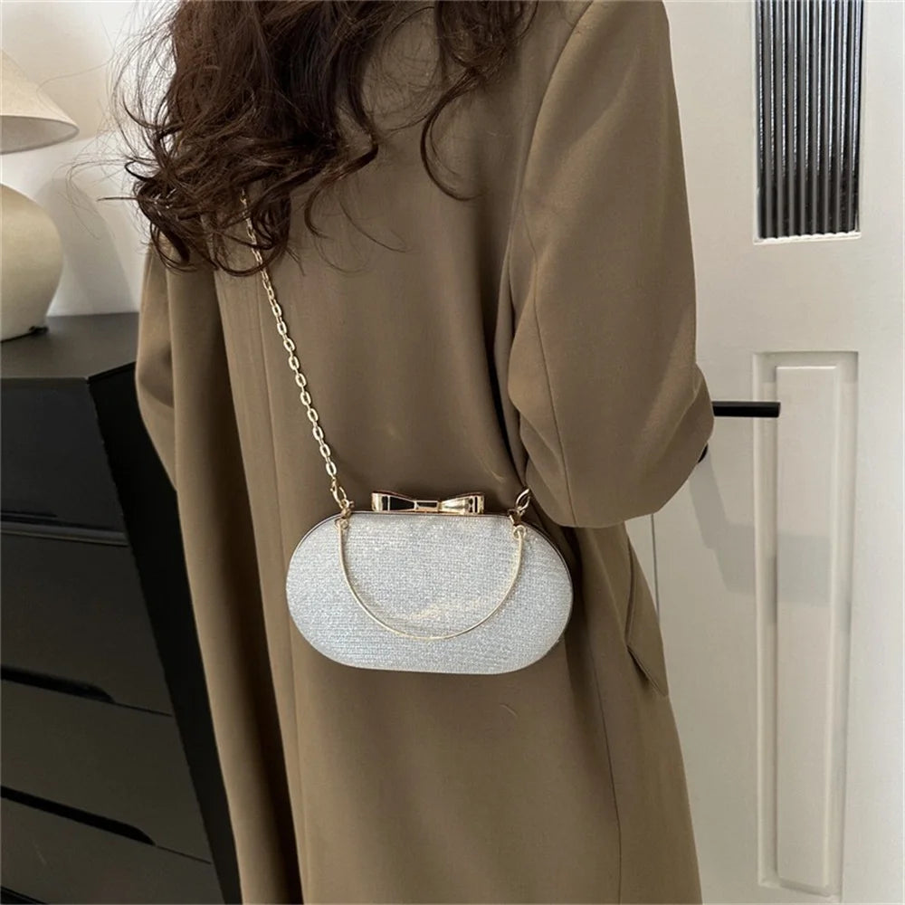 Bolso Aureline | Acabado Glitter con Asa Superior Elegante