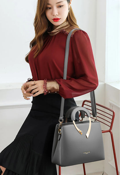 Bolso Marivelle | Cuero Sintético Textura Lichi con Cierre de Cremallera