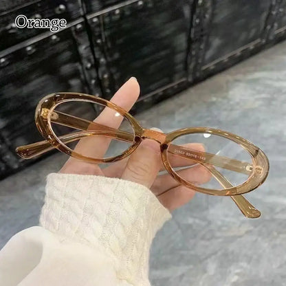 Lunaria Nova | Gafas Ovaladas Retro Y2K para Mujer | Lentes con Filtro de Luz Azul | Montura Ligera para Ordenador, Lectura y Uso Diario