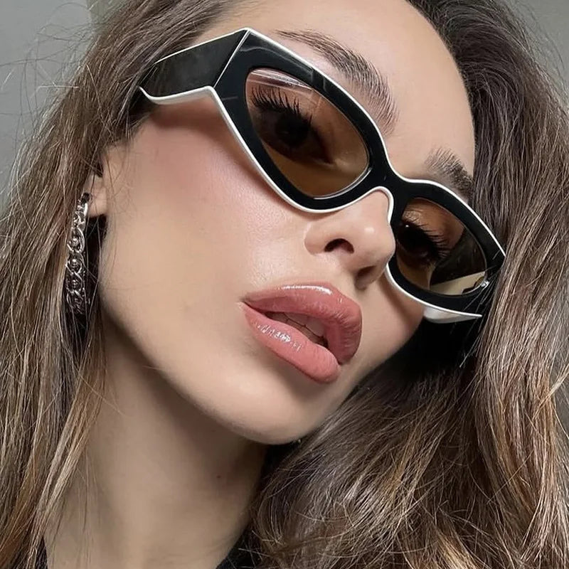 Ravelle Éclipse | Gafas de Sol Cat Eye Vintage Unisex | Diseño Ovalado para Hombre y Mujer | Estilo Retro Elegante para Uso Diario