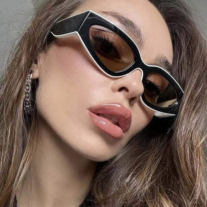 Ravelle Éclipse | Gafas de Sol Cat Eye Vintage Unisex | Diseño Ovalado para Hombre y Mujer | Estilo Retro Elegante para Uso Diario