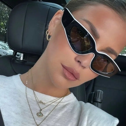 Ravelle Éclipse | Gafas de Sol Cat Eye Vintage Unisex | Diseño Ovalado para Hombre y Mujer | Estilo Retro Elegante para Uso Diario
