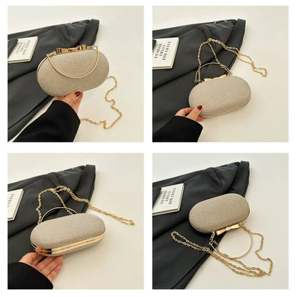 Bolso Aureline | Acabado Glitter con Asa Superior Elegante