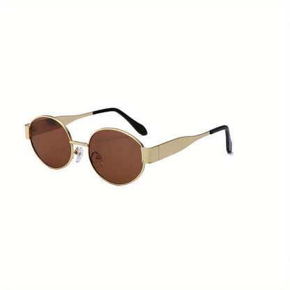 Norelli Aura | Gafas de Sol Ovaladas Unisex | Montura Metálica Clásica para Hombre y Mujer | Diseño Elegante y Atemporal para Uso Diario