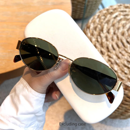 Norelli Aura | Gafas de Sol Ovaladas Unisex | Montura Metálica Clásica para Hombre y Mujer | Diseño Elegante y Atemporal para Uso Diario