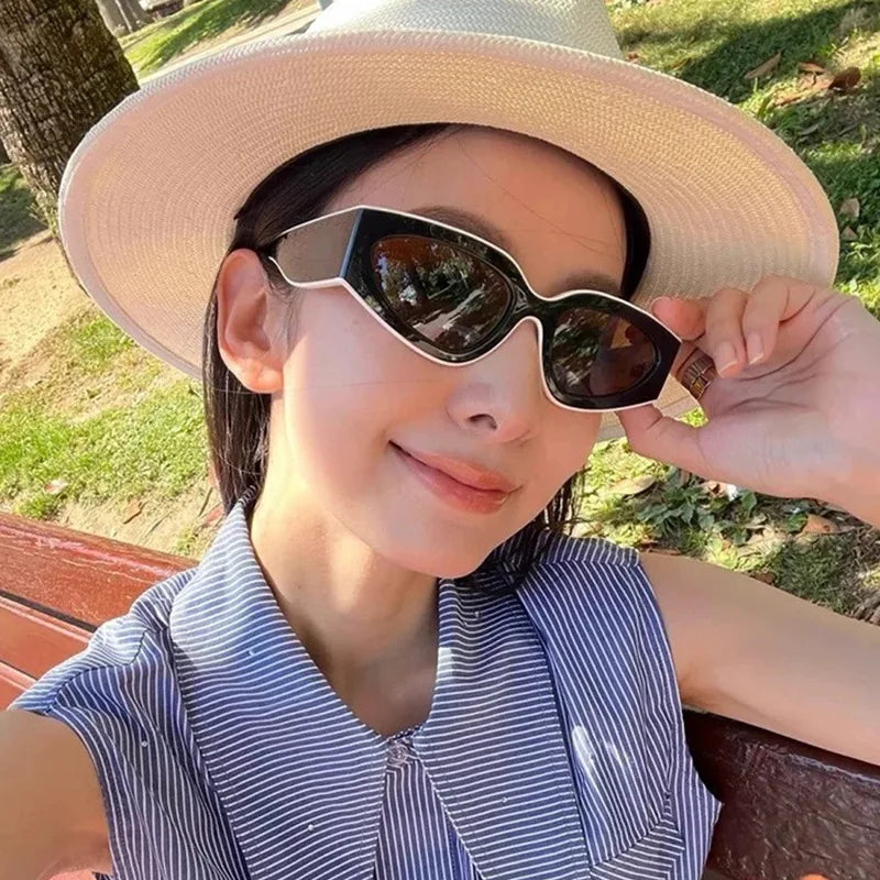 Ravelle Éclipse | Gafas de Sol Cat Eye Vintage Unisex | Diseño Ovalado para Hombre y Mujer | Estilo Retro Elegante para Uso Diario