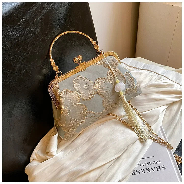 Bolso Seraphine | Acabado Glitter de Lujo con Cadena Elegante