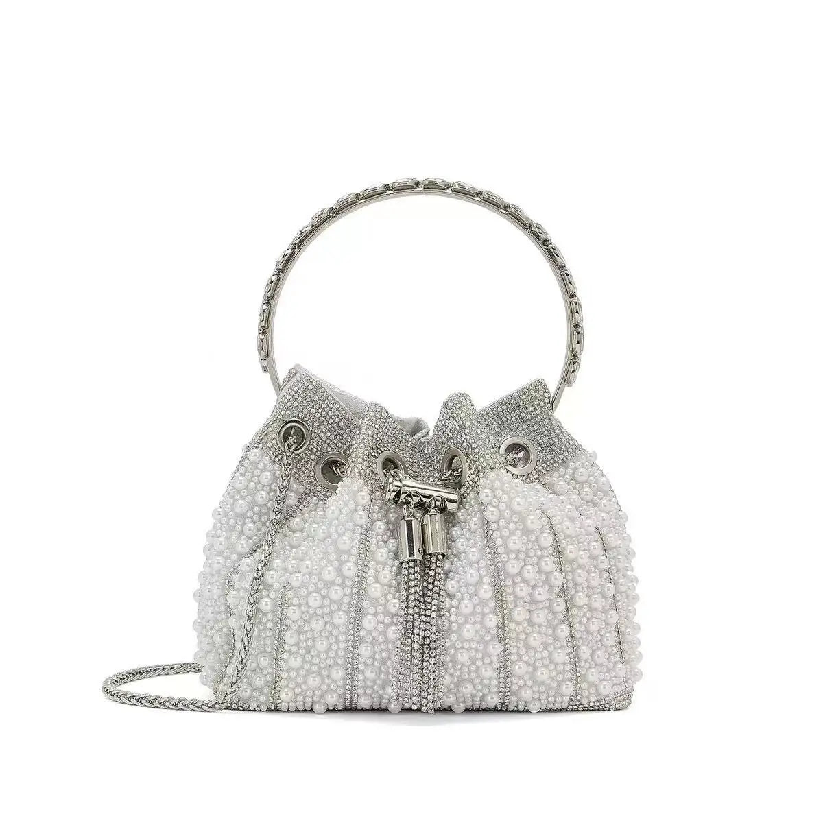 Bolso Élysia | Acabado con Cristales de Estrás y Brillo Sofisticado