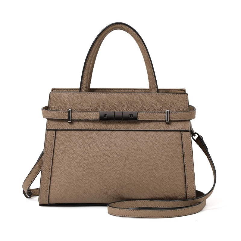 Bolso Noréline | Cuero Genuino de Primera Capa con Diseño Tote Profesional