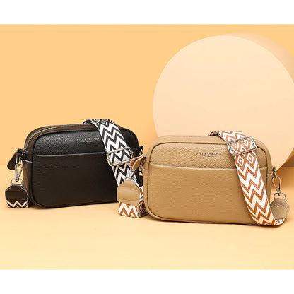 Bolso Catalina | Cuero genuino de color liso con diseño versátil para llevar al hombro o cruzado.
