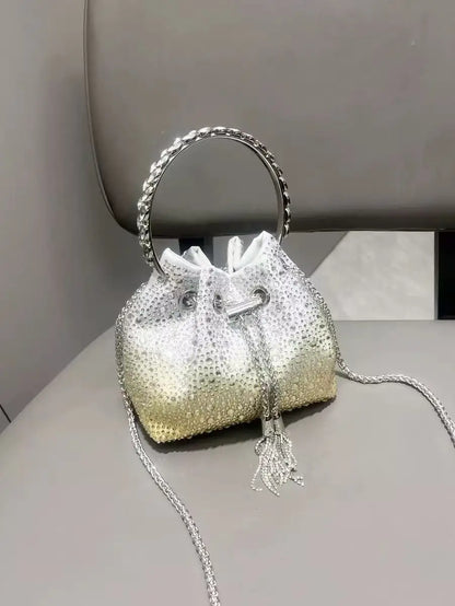 Bolso Élysia | Acabado con Cristales de Estrás y Brillo Sofisticado
