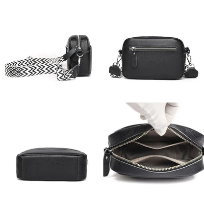 Bolso Catalina | Cuero genuino de color liso con diseño versátil para llevar al hombro o cruzado.