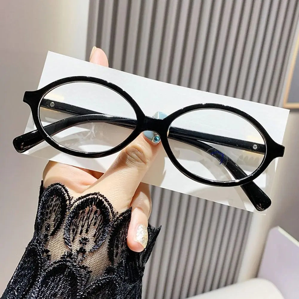 Lunaria Nova | Gafas Ovaladas Retro Y2K para Mujer | Lentes con Filtro de Luz Azul | Montura Ligera para Ordenador, Lectura y Uso Diario