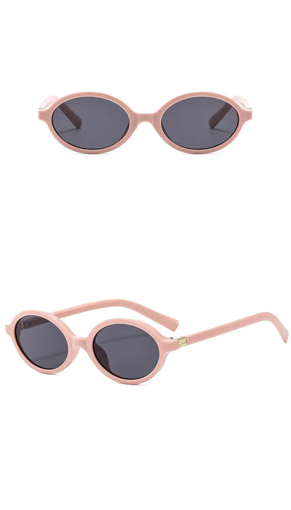 Valenne Noir | Gafas de Sol Ovaladas Pequeñas Vintage Unisex | Protección UV400 para Hombre y Mujer | Diseño Fashion de Lujo con Estilo 2025