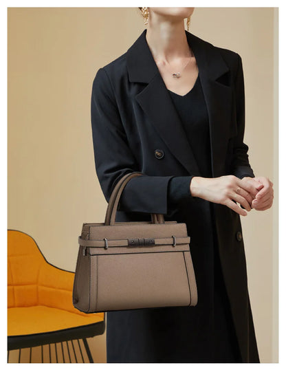Bolso Noréline | Cuero Genuino de Primera Capa con Diseño Tote Profesional