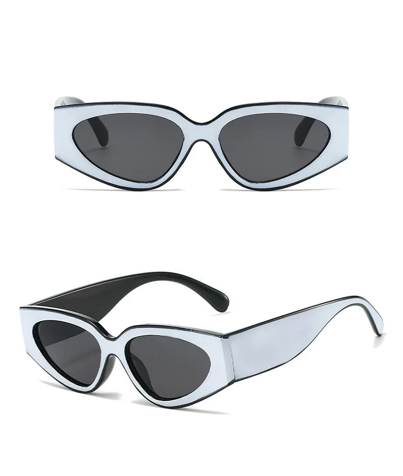 Ravelle Éclipse | Gafas de Sol Cat Eye Vintage Unisex | Diseño Ovalado para Hombre y Mujer | Estilo Retro Elegante para Uso Diario