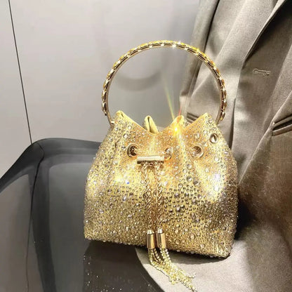 Bolso Élysia | Acabado con Cristales de Estrás y Brillo Sofisticado