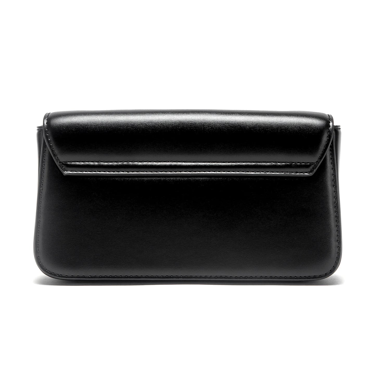 Valvet Aurelia Noir — Bolso de Cadena con Solapa Elegante