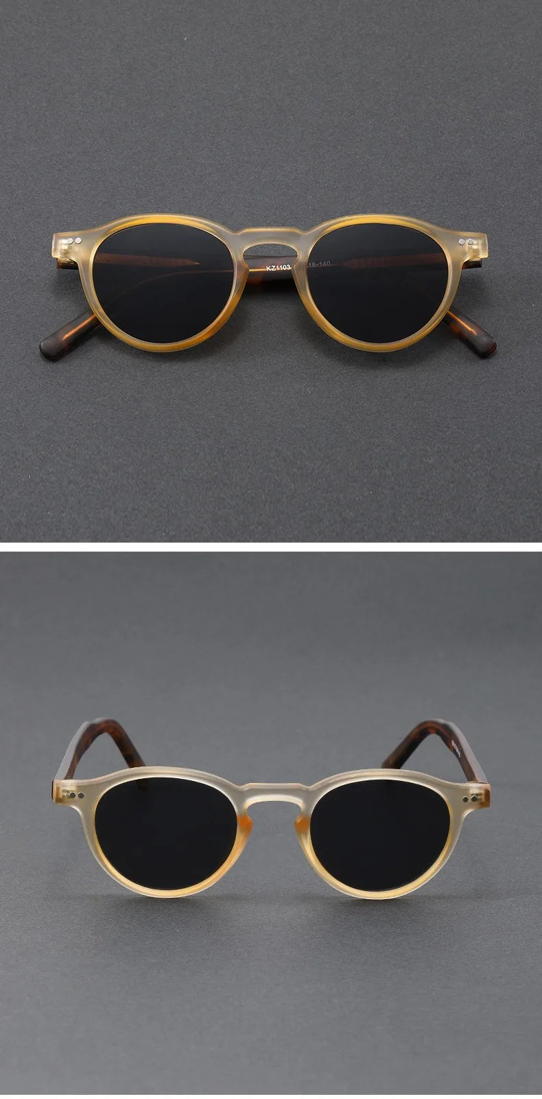 Velmont Orion | Gafas de Sol Polarizadas Unisex | Montura TR90 con Acabado en Acetato | Protección UV para Hombre y Mujer con Estilo Europeo