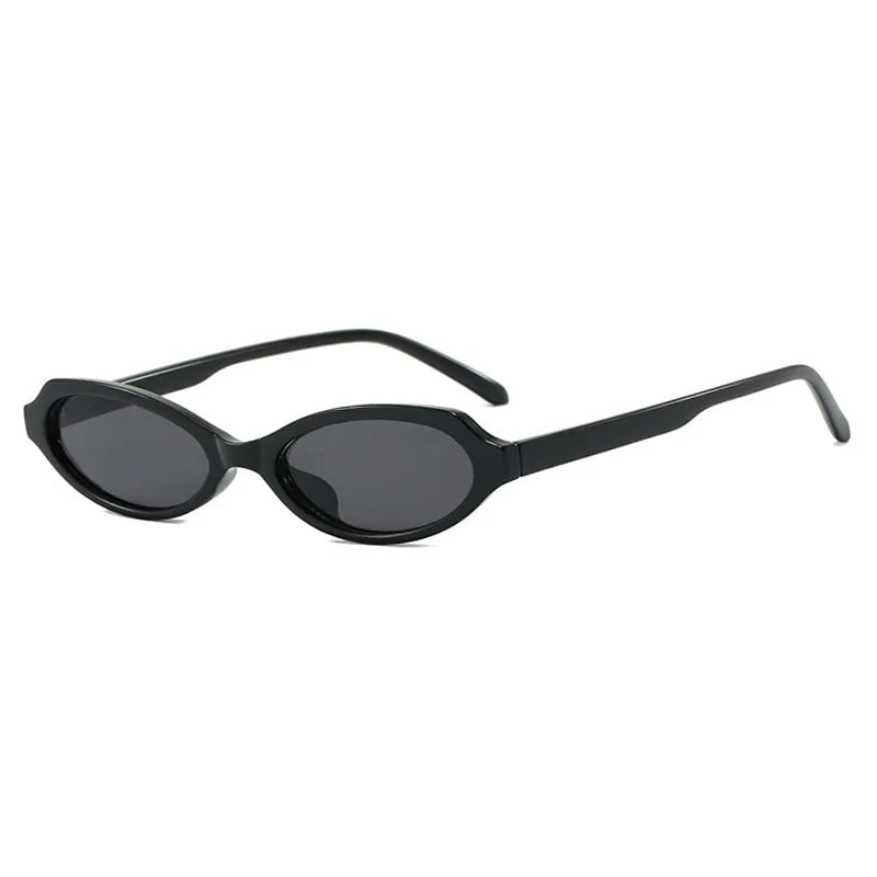 Gafas de Sol Ovaladas Cat Eye para Mujer y Hombre | Protección UV400 | Diseño Vintage Punk | Lentes Verdes