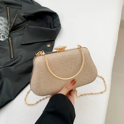 Bolso Seraphine | Acabado Glitter de Lujo con Cadena Elegante