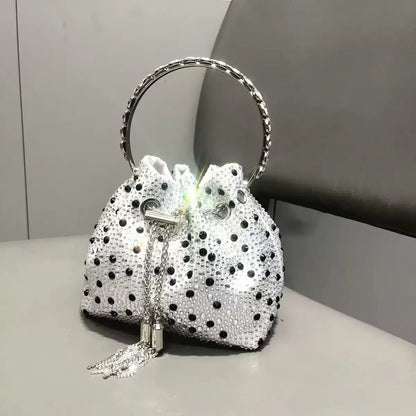 Bolso Élysia | Acabado con Cristales de Estrás y Brillo Sofisticado